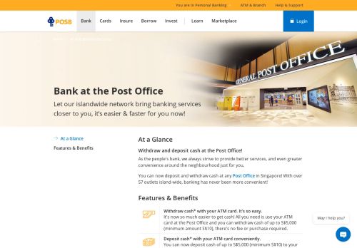 
                            8. Bank at the Post Office | POSB Singapore