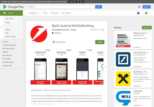 
                            3. Bank Austria MobileBanking – Apps bei Google Play