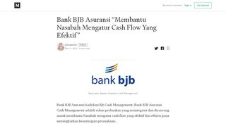
                            8. Bank BJB Asuransi “Membantu Nasabah Mengatur Cash Flow Yang ...