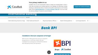 
                            9. Bank BPI | International Banking | Companies - la Caixa