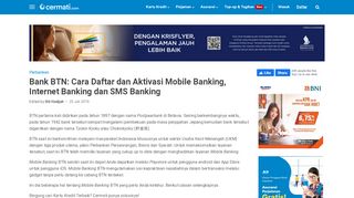 
                            10. Bank BTN: Cara Daftar dan Aktivasi Mobile Banking, Internet Banking ...