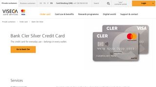 
                            12. Bank Cler Silver credit card | Viseca Card Services