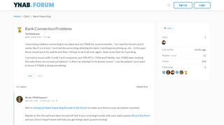 
                            8. Bank Connection Problems - Bank Importing - YNAB Support Forum