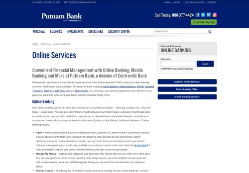 
                            8. Bank easily online with online banking mobile banking ... - Putnam Bank