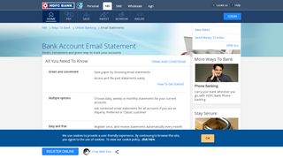 
                            8. Bank Email Statement | HDFC Bank - Bank Account Statement, Bank ...