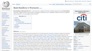 
                            9. Bank Handlowy w Warszawie – Wikipedia, wolna encyklopedia