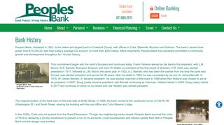 
                            10. Bank History | Peoples Bank