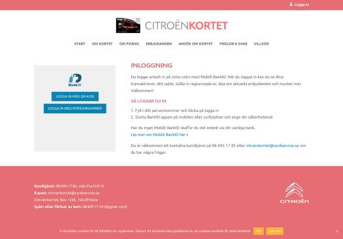 
                            4. Bank-ID inloggning | Citroenkortet