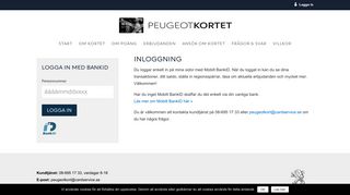 
                            10. Bank-ID inloggning | Peugeotkort