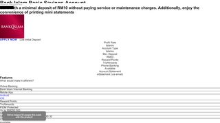 
                            4. Bank Islam Basic Savings Account - Low Initial Deposit - RinggitPlus