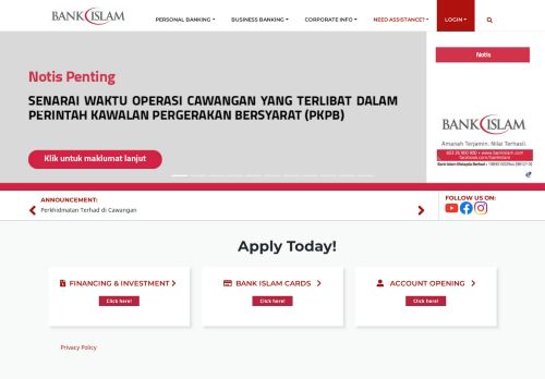 
                            9. Bank Islam Credit Card-i | Bank Islam Malaysia Berhad