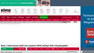 
                            10. Bank J. Safra Sarasin AG bis 28.05.2020 - A1ZH5U - BÖRSE ONLINE