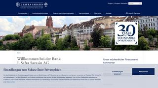 
                            2. Bank J. Safra Sarasin - Nachhaltiges Schweizer Private Banking