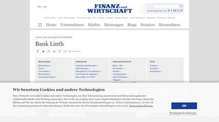 
                            9. Bank Linth - News und Aktienkurs | Finanz und Wirtschaft