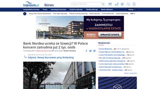 
                            9. Bank Nordea ucieka ze Szwecji? W Polsce koncern zatrudnia już 2 tys ...