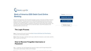 
                            8. Bank of America EDD Debit Card Online Banking | ...