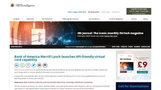 
                            7. Bank of America Merrill Lynch launches API-friendly virtual card ...