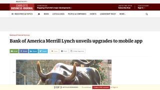 
                            12. Bank of America Merrill Lynch unveils upgrades to mobile app ...