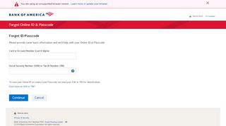 
                            4. Bank of America | Online Banking | Forgot Online ID & Passcode