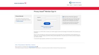 
                            5. Bank of America | Privacy Assist | Sign In