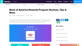 
                            6. Bank of America Rewards Program Reviews, Tips & More - WalletHub