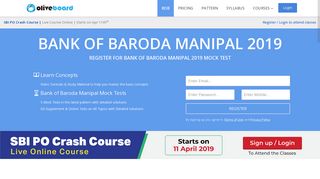 
                            3. Bank of Baroda Manipal 2019 | Online Tests | Mock Tests | Preparation ...