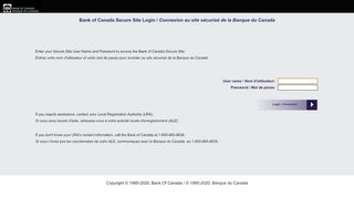 
                            8. Bank of Canada Secure Site Login / Connexion au site sécurisé de ...