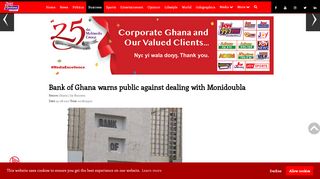
                            10. Bank of Ghana warns public against dealing with Monidoubla ...