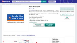 
                            9. Bank of India (BOI), Banking Service - Nadish Services Private Limited ...