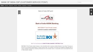 
                            4. Bank of India CSP point - bank of india csp (customer service point)