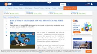 
                            10. Bank of India in collaboration with Visa introduces mVisa mobile app