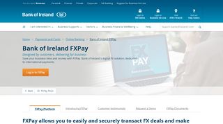 
                            2. Bank of Ireland FXPay - Designed by customers, delivering for business
