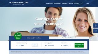 
                            2. Bank of Scotland: Kredite und Tagesgeld