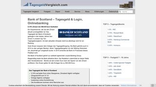 
                            6. Bank of Scotland – Tagesgeld & Login ... - Tagesgeldvergleich