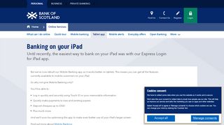 
                            4. Bank of Scotland UK | Tablet App | About Internet Banking