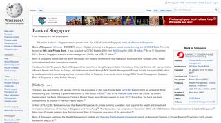 
                            10. Bank of Singapore - Wikipedia