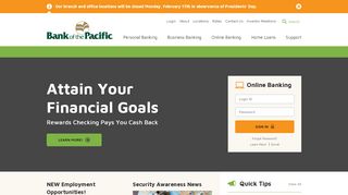 
                            9. Bank of the Pacific Home Page