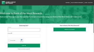 
                            5. Bank of the West Rewards - Login