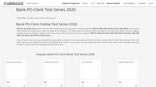 
                            13. Bank PO Test Series Online: IBPS, SBI PO Mocks - Career Power