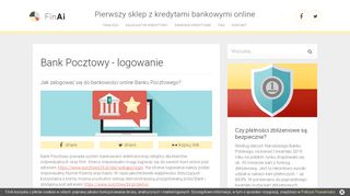 
                            8. Bank Pocztowy - logowanie - FinAi.pl