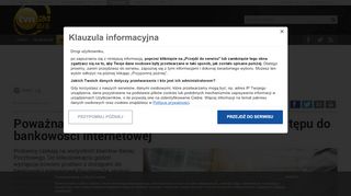 
                            6. Bank Pocztowy ma problemy z bankowością internetową | Pieniądze