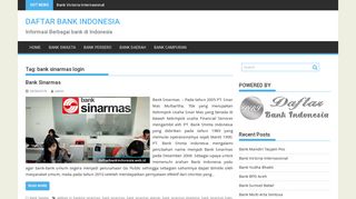 
                            10. bank sinarmas login | DAFTAR BANK INDONESIA