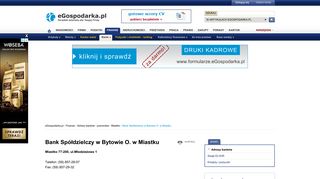 
                            4. Bank Spółdzielczy w Bytowie O. w Miastku, Miastko, pomorskie