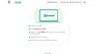 
                            13. Bank Top Up – BRI – Internet | Grab ID