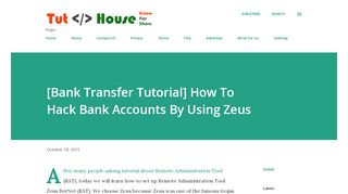 
                            9. [Bank Transfer Tutorial] How To Hack Bank Accounts By Using Zeus ...