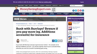 
                            7. Bank with Barclays? Beware if you pay more (eg, Additions accounts ...