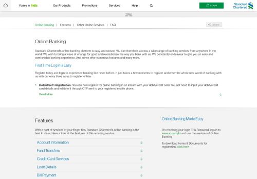 
                            3. Bank with Us: Online Banking – Standard Chartered India