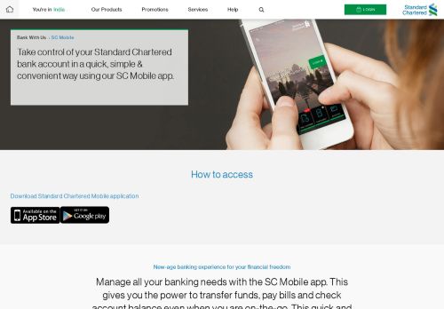 
                            4. Bank with Us : SC Mobile – Standard Chartered India