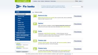 
                            4. Banka, internetbanking, účet, spoření, úvěry, platební karty | Fio banka