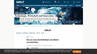 
                            10. Banken: Deutschlands ältester Online-Broker verschwindet - WELT